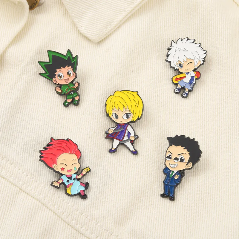 

HUNTER×HUNTER Kurapika Killua Zoldyck GON · FREECSS Косплей Костюм металлический значок булавка Сплав Брошь Аксессуары Реквизит