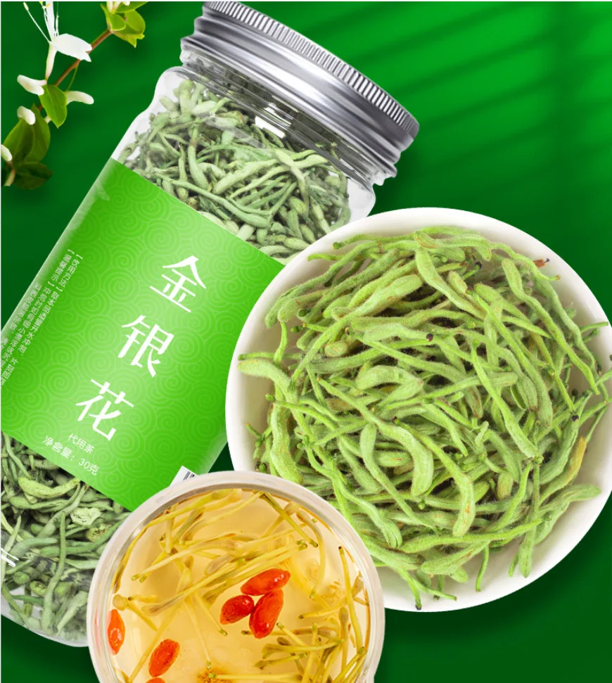 

Fengqiu Honeysuckle 30g Canned Flower Health Tea Beauty Gift