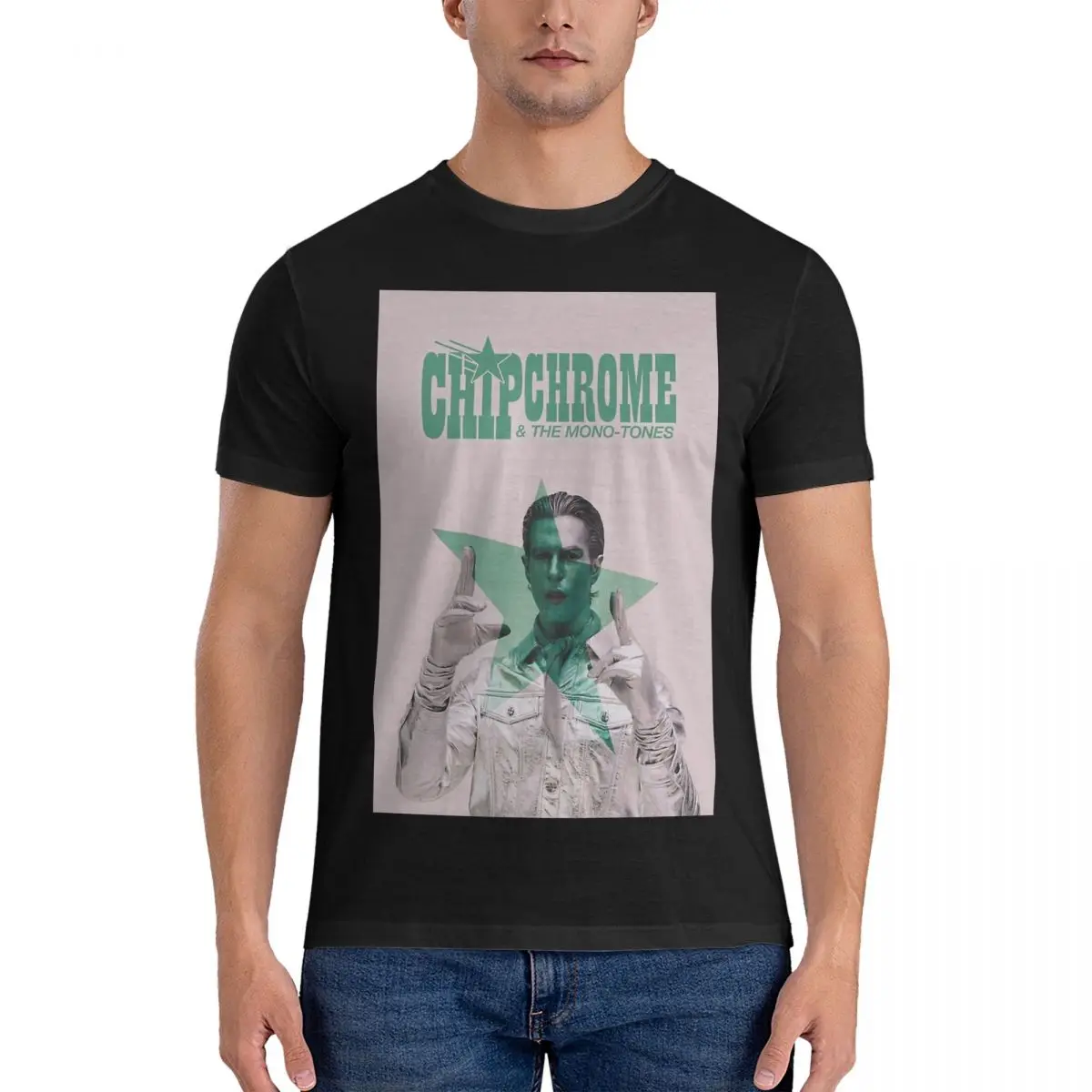 y chromowane t-shirty męskie z czystej bawełny nowość wycięcie pod szyją NBHD sąsiedhood koszulki odzież krótkim rękawem grafika