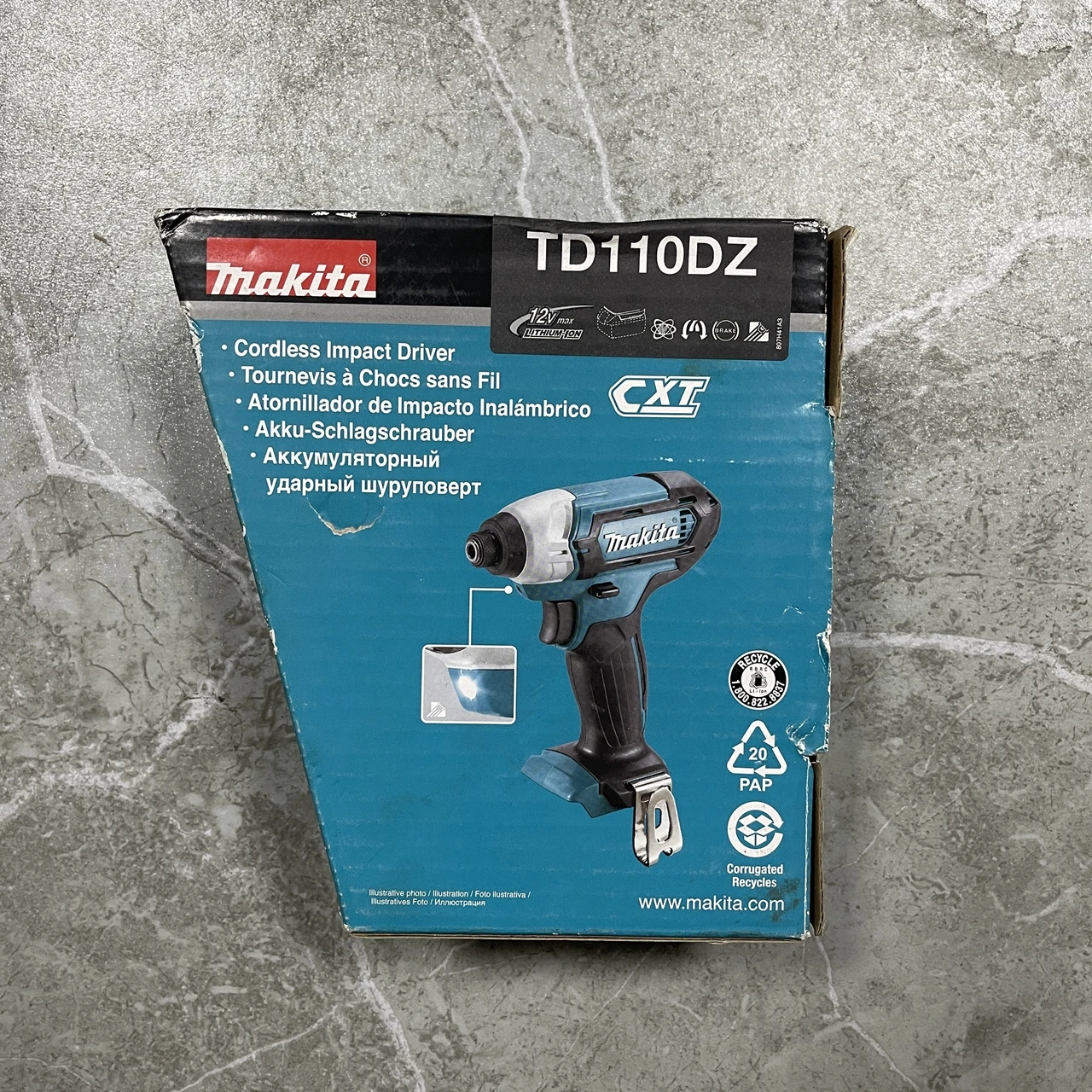 Беспроводной ударный драйвер MAKITA TD110DZ CXT макс. 12 В только корпус