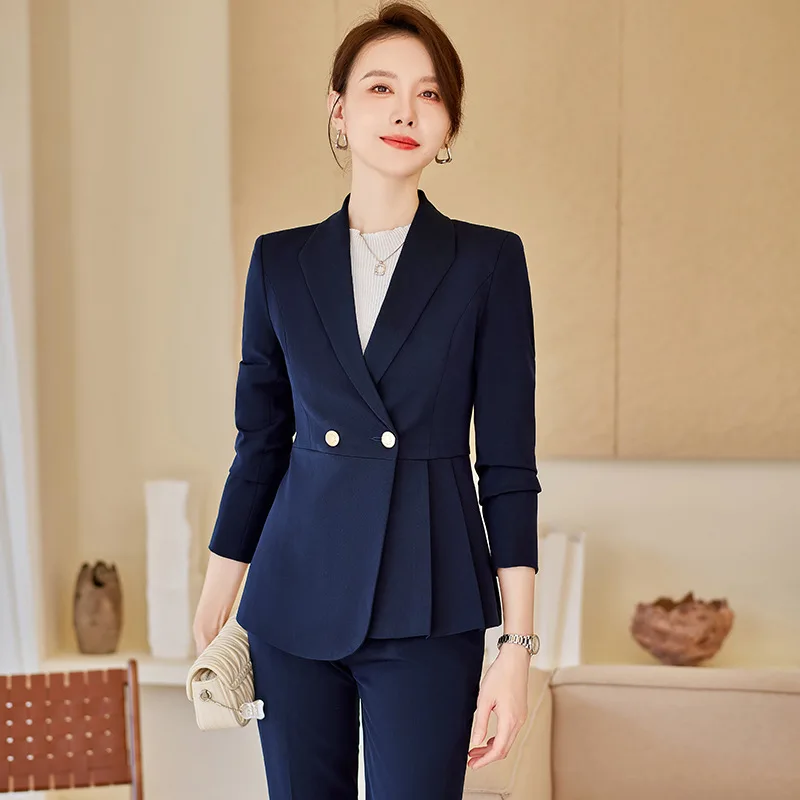 

High-End Suit Women's Autumn Hotel Manager Jewelry Store Host Temperament Goddess Style Work Clothes Business Wear