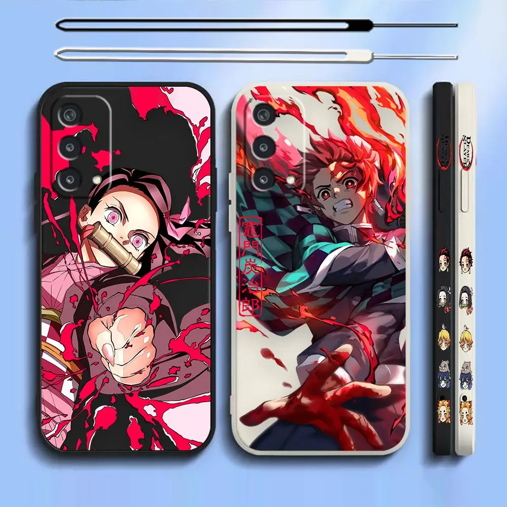 

Japan Anime Demon Slayer Kamado Tanjirou For OPPO A94 A93 A92 A92S A91 A78 A76 A74 A72 A59 A57 A55 A54 A53 A31 A17 A16 5G Case