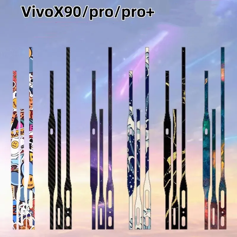 

Dropshipping New! Colorful 2PCS 3M Wrap Skin Side Film For Vivo X90 /X90 Pro /X90 Pro Plus Frame Hydrogel Protector Stickers