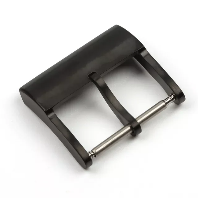 Top Quality 20mm Stainless Steel Buckle For Breitling  Original Clasp Men Rubber Silicone Strap Silver Black Pin Buckle