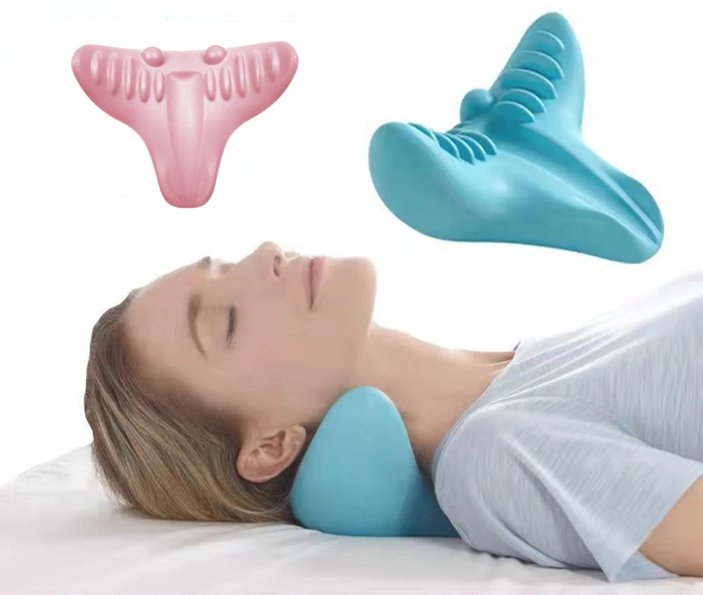 

Выпрямитель для шеи и плеч, Массажная подушка для облегчения боли, для выравнивания шейного отдела позвоночника, хиропрактика