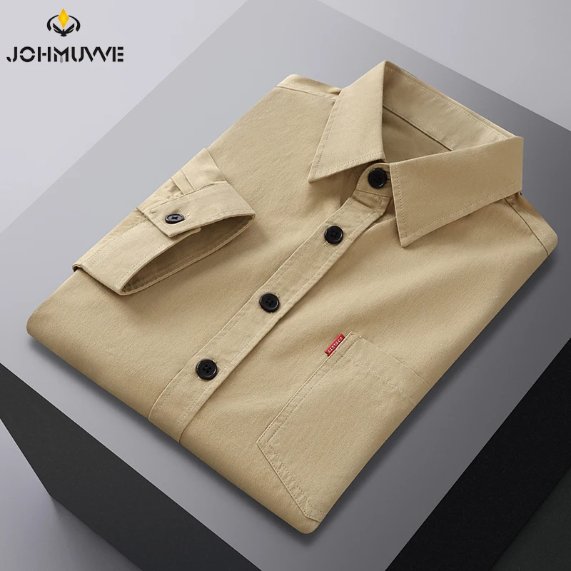 Fast Shipping New Men's Solid Color 3/4 Sleeve Hunting Style Shirt