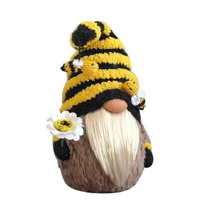 

Easter Faceless Doll ornaments Bumble Bee Kawaii Striped Gnome Scandinavian Tomte Nisse Swedish Honey Bee Elfs Home Dolls Gifts