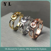 high quality s925 sterling silver diamond ring 14k gold plating craft womens jewelry gift