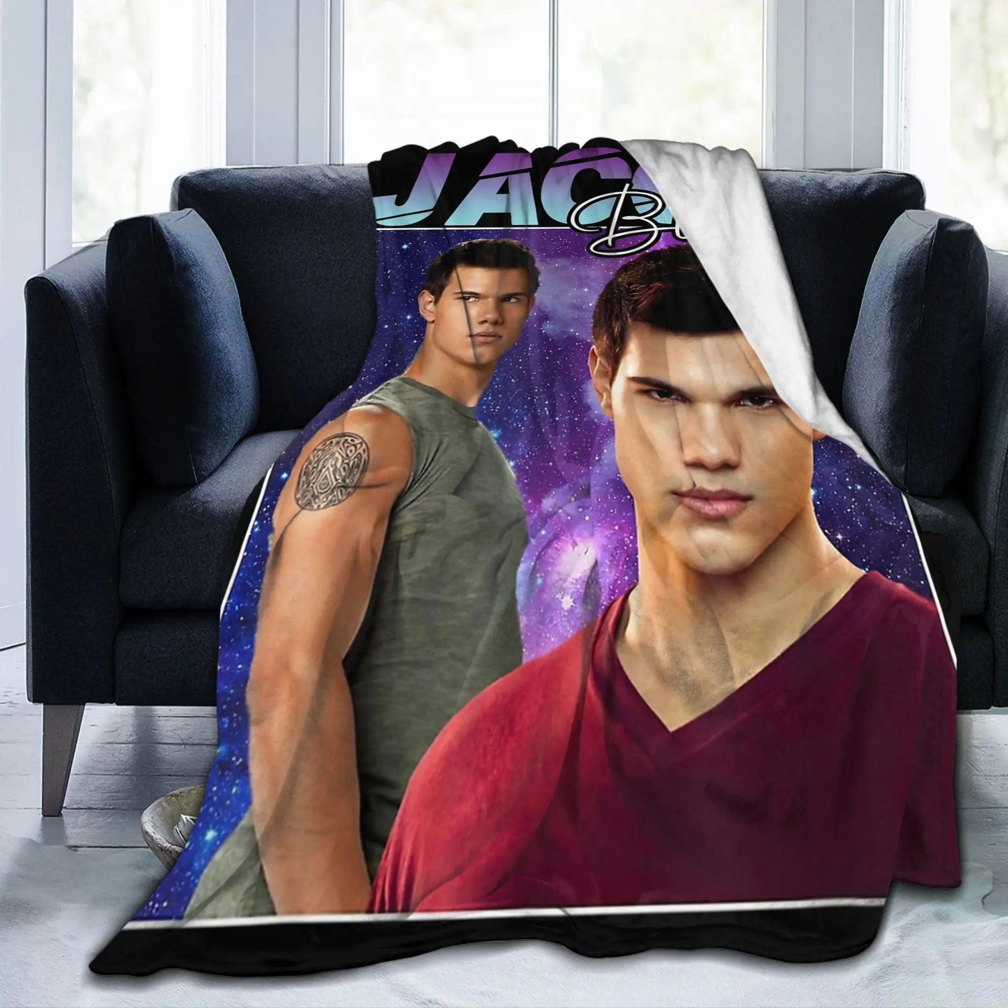 Пледы Twilight Jacob Black в стиле 90-х, фланелевые, всесезонные, многофункциональные, легкие, для дивана, путешествий, как коврик (art.: 3920dbadb38f6) - 3920dbadb38f6