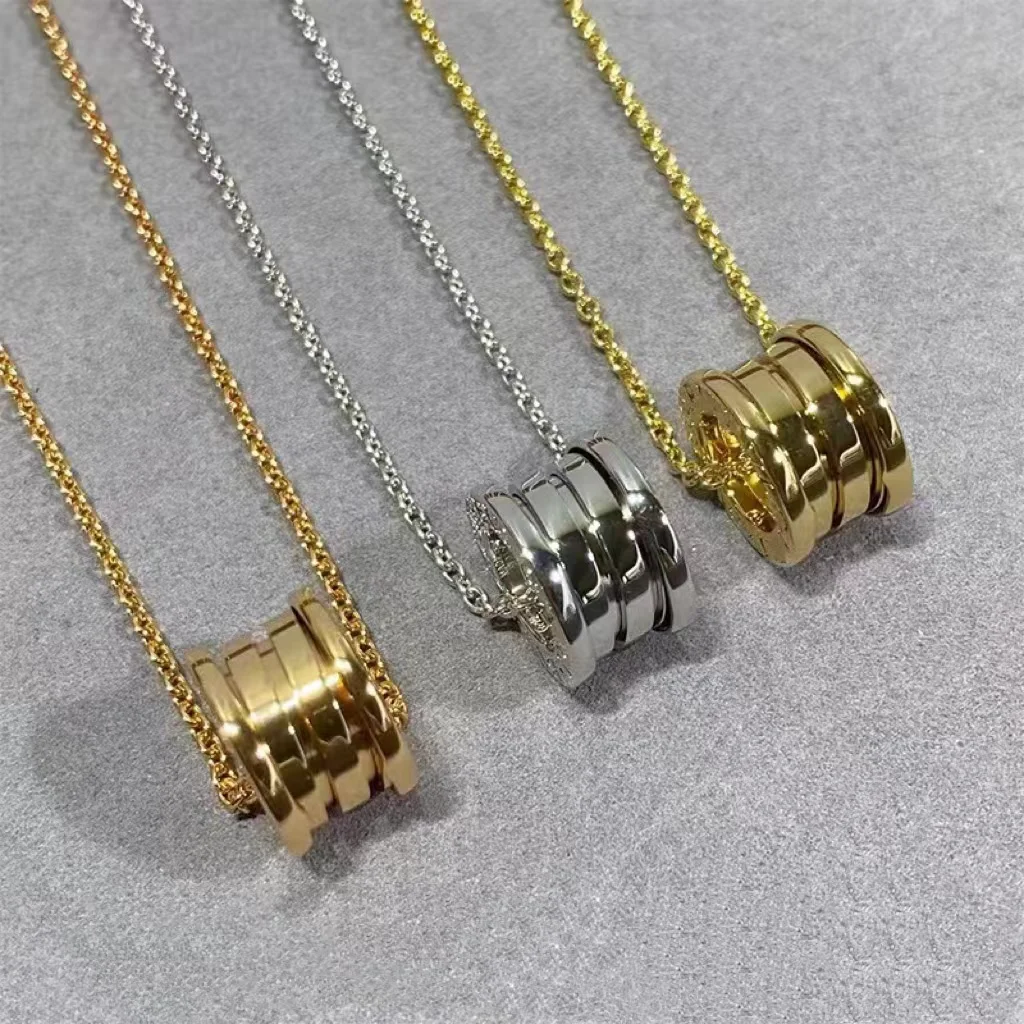 

Классическое керамическое весеннее ожерелье из серебра 925 пробы в европейском и американском стиле, роскошная Модная брендовая бижутерия, подарок для мужчин и женщин для пар