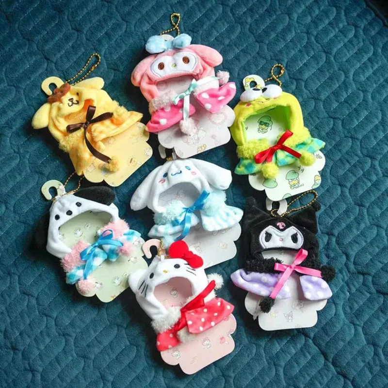 

(Только одежда) Cinnamoroll / PomPomPurin/MyMelody/Почтовая одежда подходит для 3-4 дюймовых кукол Мультяшные подарки для детей