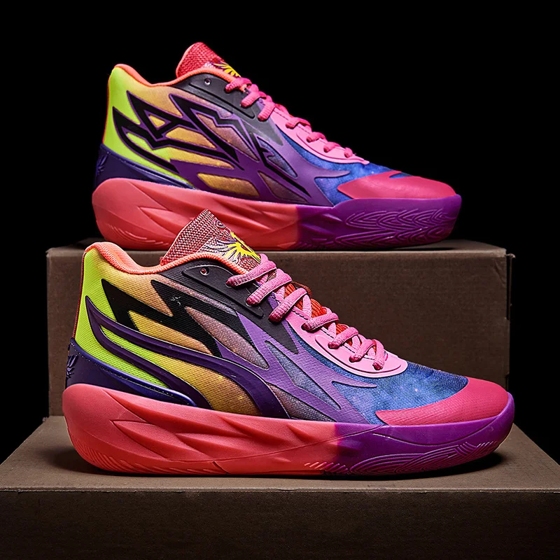 High Quality couples Professional Basketball Training Shoes Anti-shock Men Basket Sneakers