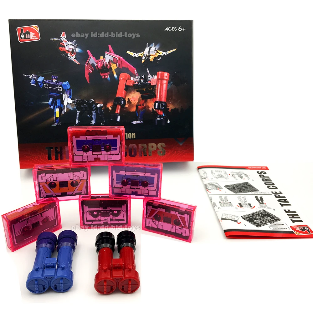 

THF Transformation Soundwave Six Tape Troop G1 Mindwipe Rumble Frenzy Ravage Laserbeak Buzzsaw Limit KO Figure Robot Toys KBB