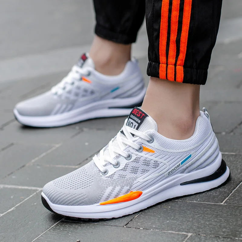 Mens Air Cushion Breathable Mesh Running Shoes Men Outdoor Sports Athletic Sneakers Work Out