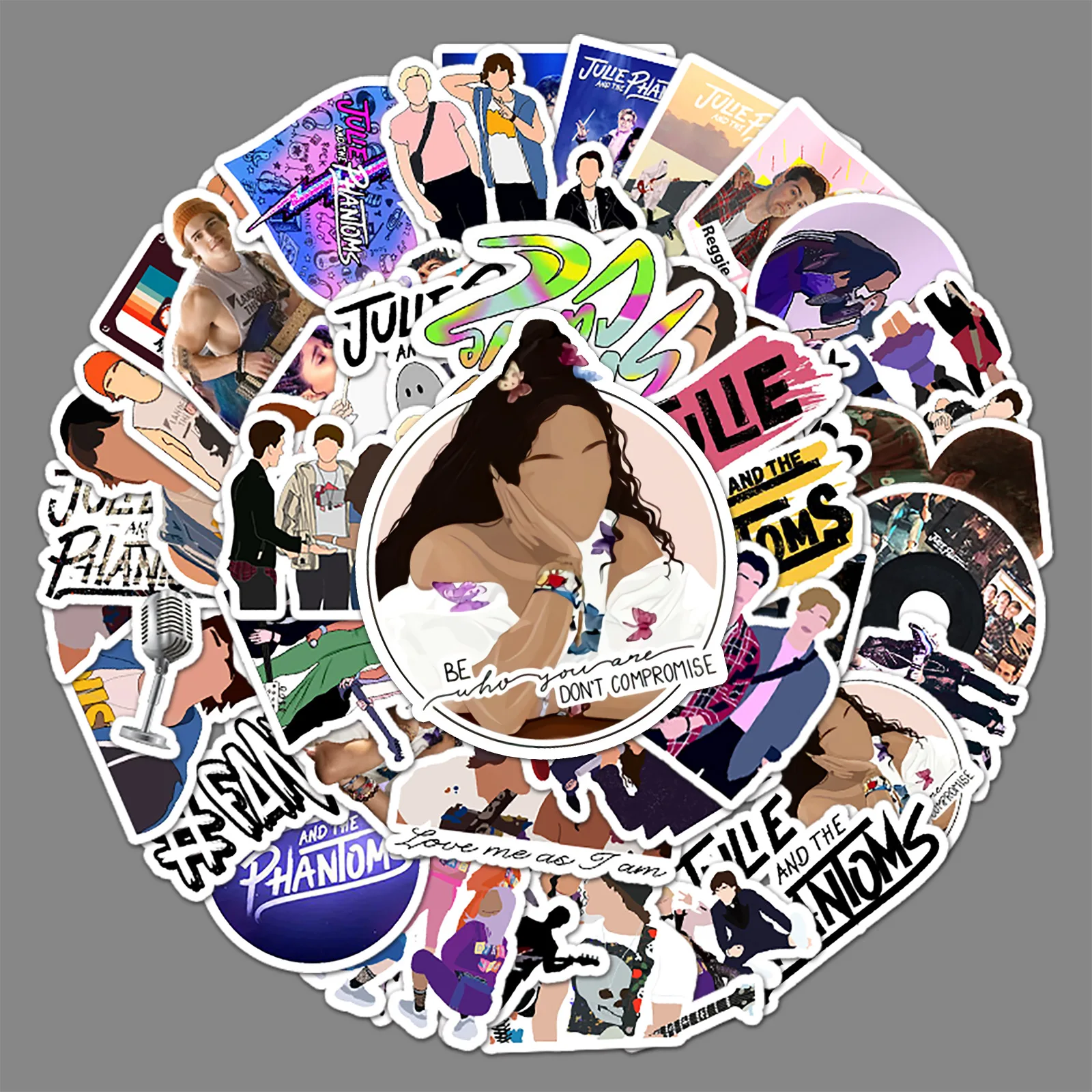 

50 шт., наклейки «Джули и фанты»