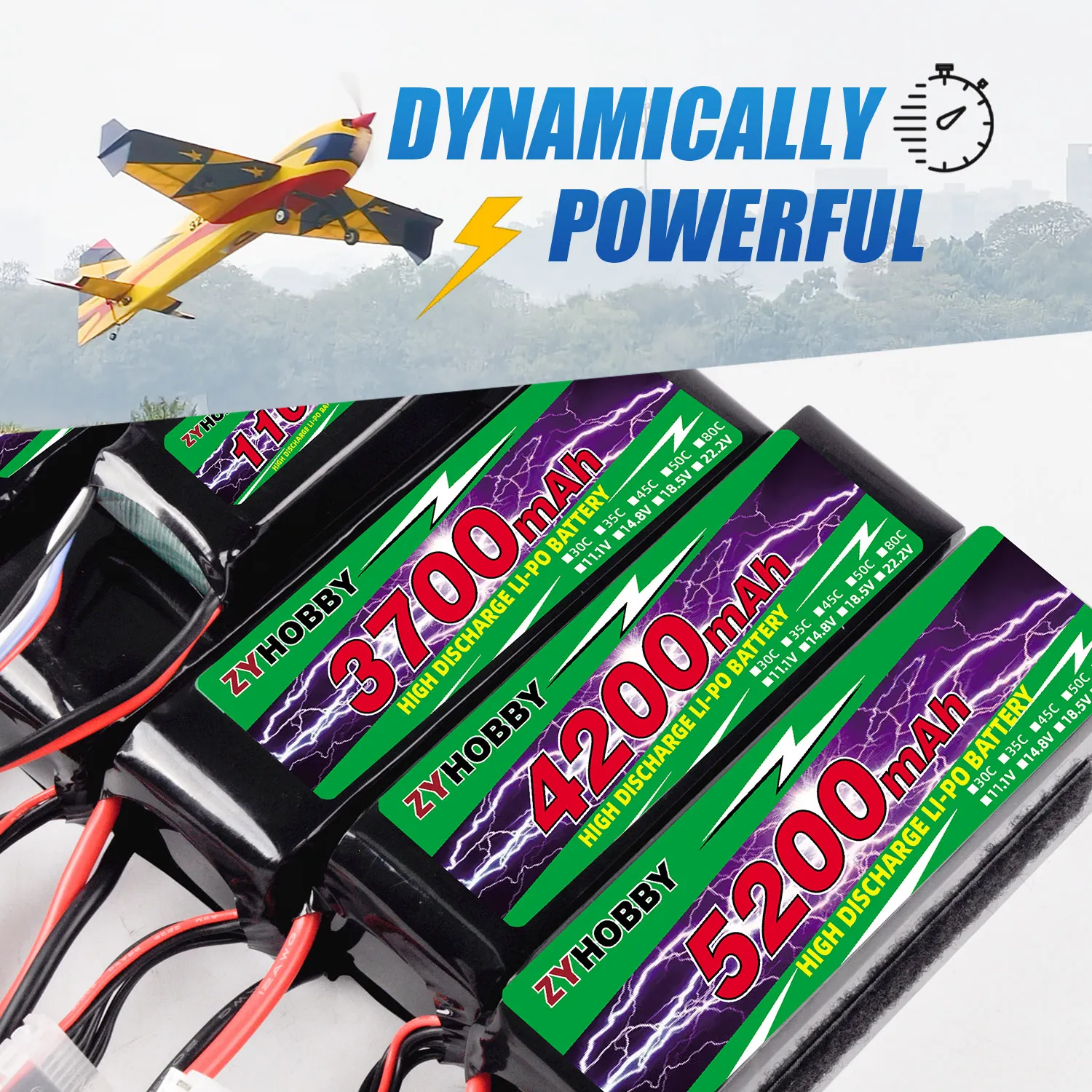 Фото Аккумулятор ZYHOBBY Li-ion 6S 45C 5200 мАч 22.2В для радиоуправляемых моделей самолетов/автомобилей/лодок с увеличенным сроком службы №3