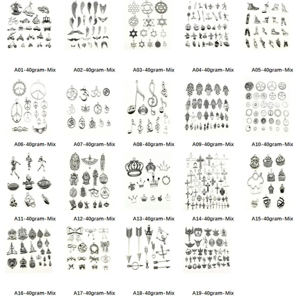 

New Arrival Ancient Silver Culture Charms For Jewelry Making Gifts For Women