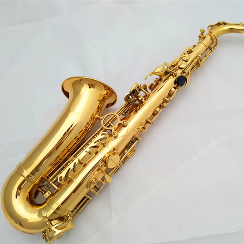 

E-flat alto saxofon exquisite lacquered gold brass Alto saxophone professional playing instrument saxofon alto profesional