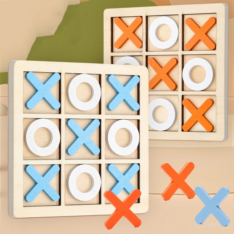 

Игра в шахматы OX Montessori, деревянная модель, развивающая интеллектуальная игрушка для родителей и детей, настольная игра для семейвечерние