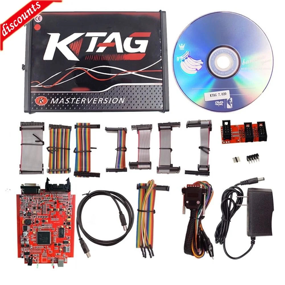 Онлайн EU чтение Ktag V7.020 4 светодиодный ECU чип тюнинг программатор K-tag 7 020 SW V2.25