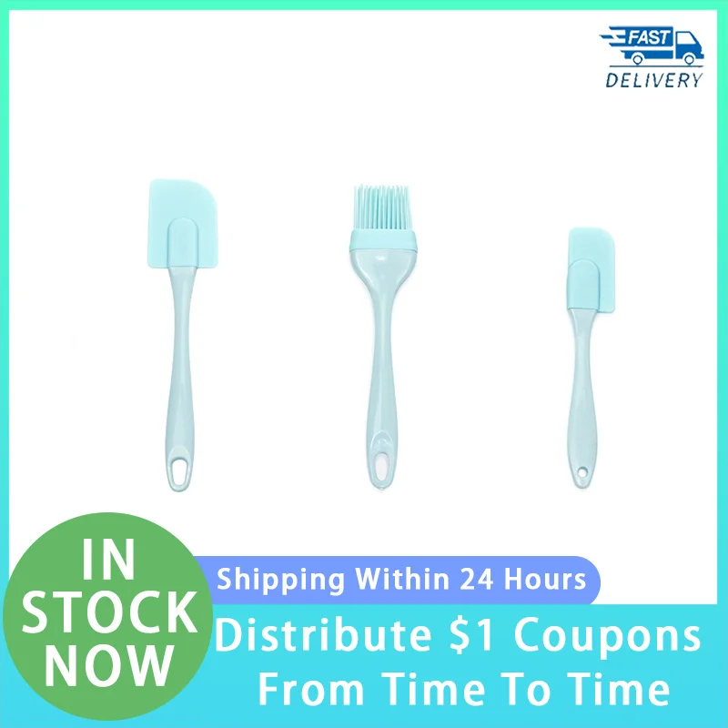 

Набор кухонной утвари 3 шт., принадлежности для готовки, инструменты для выпечки, многофункциональная лопатка для торта, силиконовый полипр...