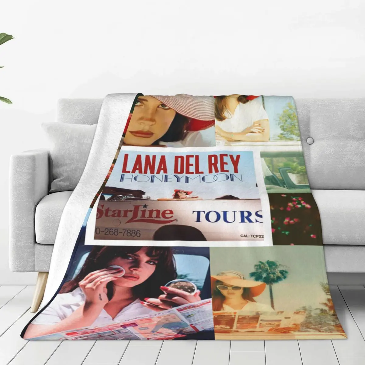 

Lana Del Rey Plaid Blankets Sofa Cover Flannel Winter Collage Art Singer Warm Throw Blanket For Bed Outdoor Plush Thin Quilt