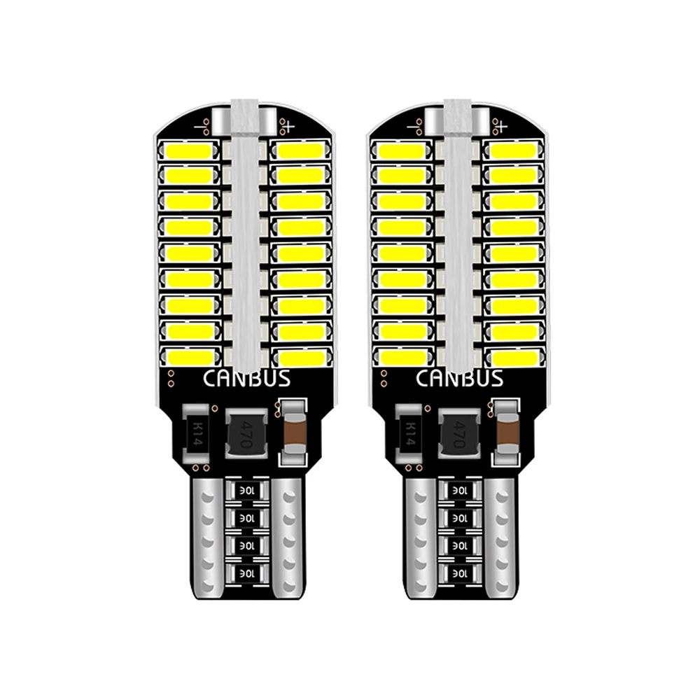 

2 шт., светодиодные лампы T10 W5W W16W T15, 912 в