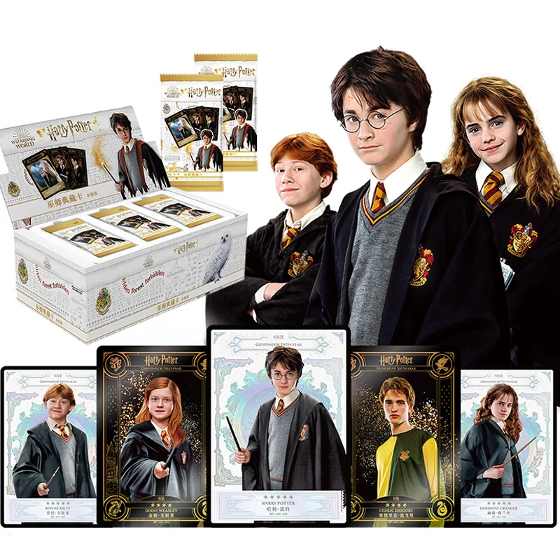 

Anime Harry Potter Cards Wizard Collection Rare Cards Kid Board Game Rare Hero Bronzing Flash Cards Children's Birthday Gifts