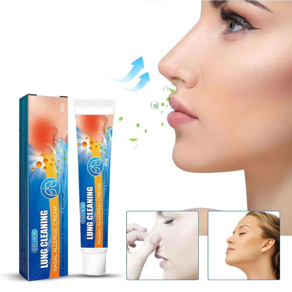 

20g Chronic Atrophic Rhinitis Sinusitis Nasal Congestion Treatment Ointment Lung Cleaning Nasal Allergic Cream Nose Care