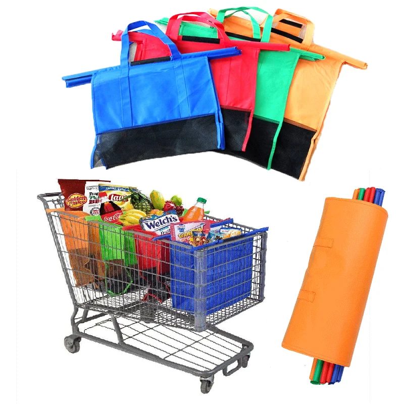 

Shopping Storage Bag Large-capacity Portable Shopping Bag Transparent Mesh Shopping Cart Foldable Bag Supermarket Shoulder Bag