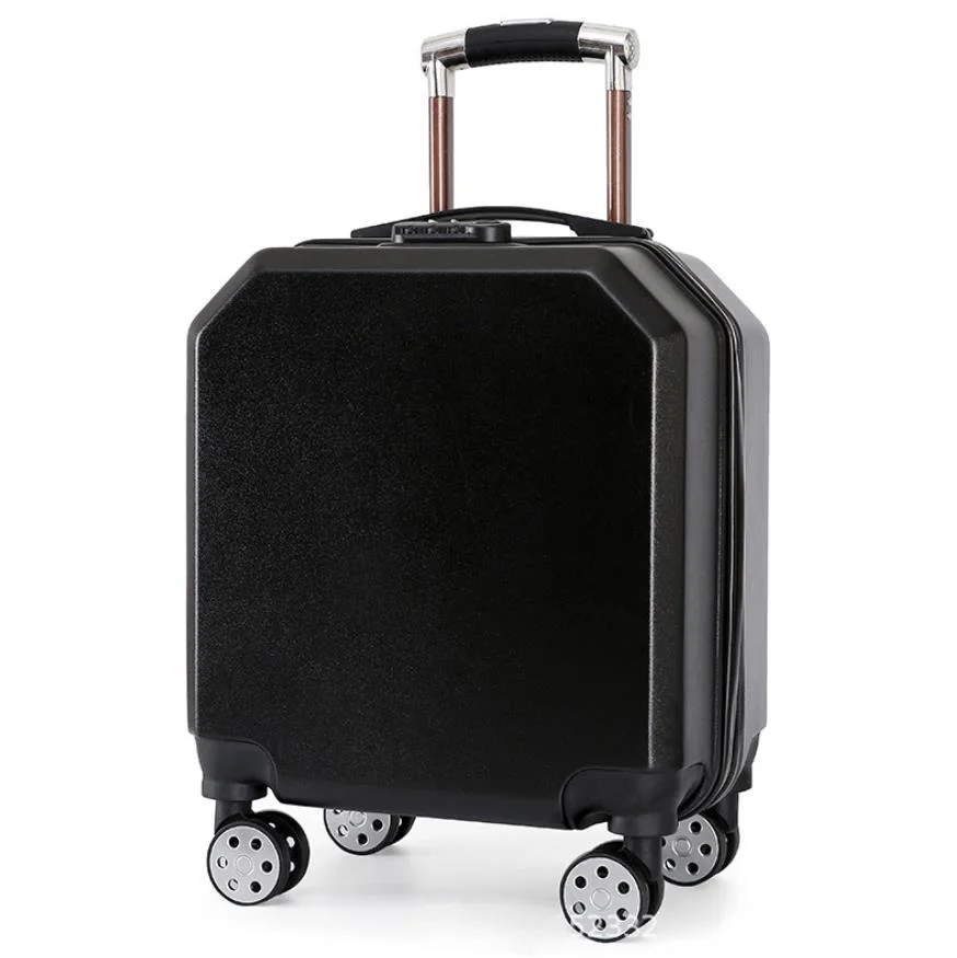 

Small suitcase male 18 inch mini small female password trolley case cute travel boarding leather suitcase