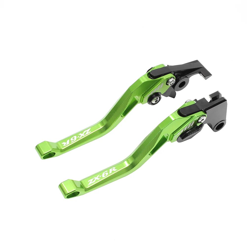 

CNC Brake Clutch Lever For Kawasaki ZX6R/636 ZX-6R 2007- 2017 2018 Motorcycle Accessories Adjustable Handles Levers WIth LOGO