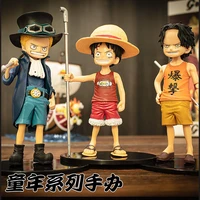 one piece luffy ace zoro anime model decoration trend model doll hand made toys boy girl children gift