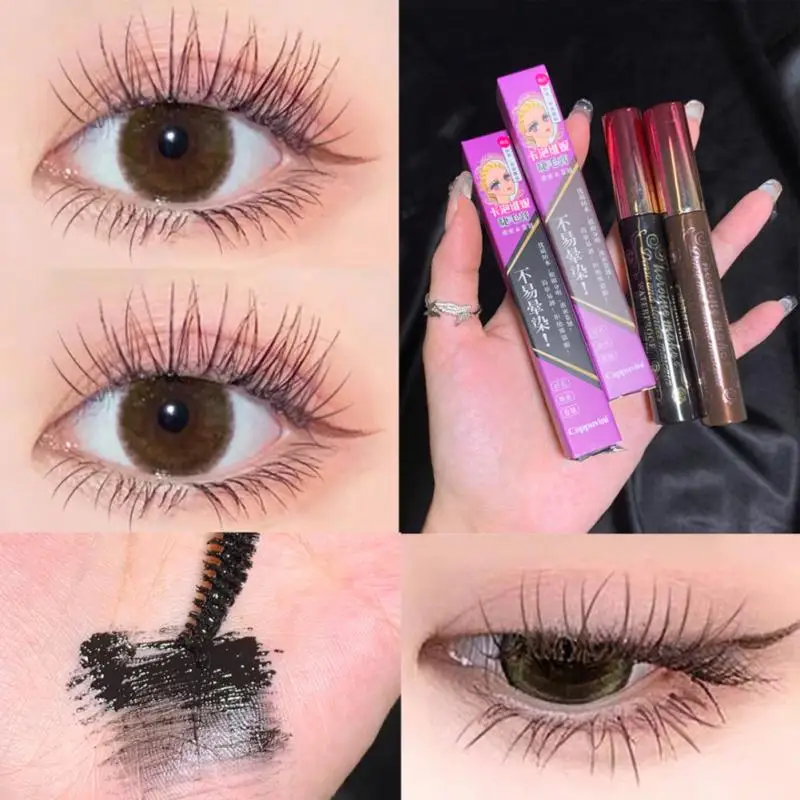 

Silk Fiber Lash Thick Mascara Waterproof Slender Curling Not Easy To Smudge Longlasting Natural No Smudging And Flaking Cosmetic