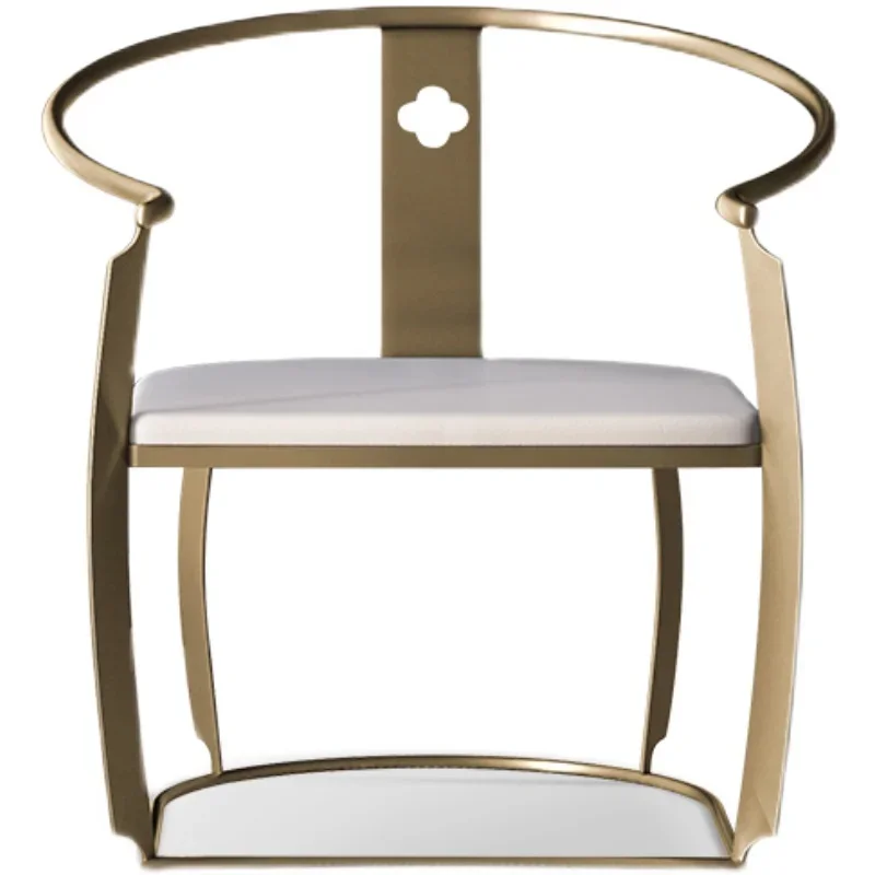 

TLL New Chinese Style round-Backed Armchair Minimalist Living Room Master Tea Table Chair