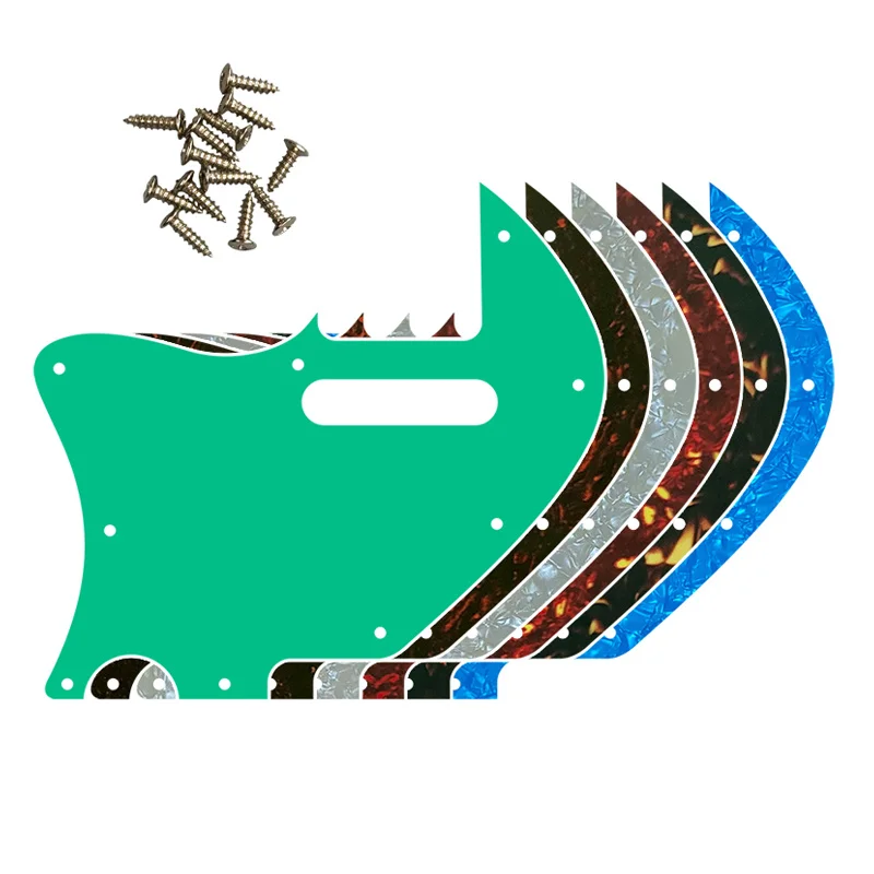 

5pcs Custom Guitar Parts -For US Left Handed Tele Merle Haggard F Hole Thinline Guitar Pickguard Scratch Plate Replacement