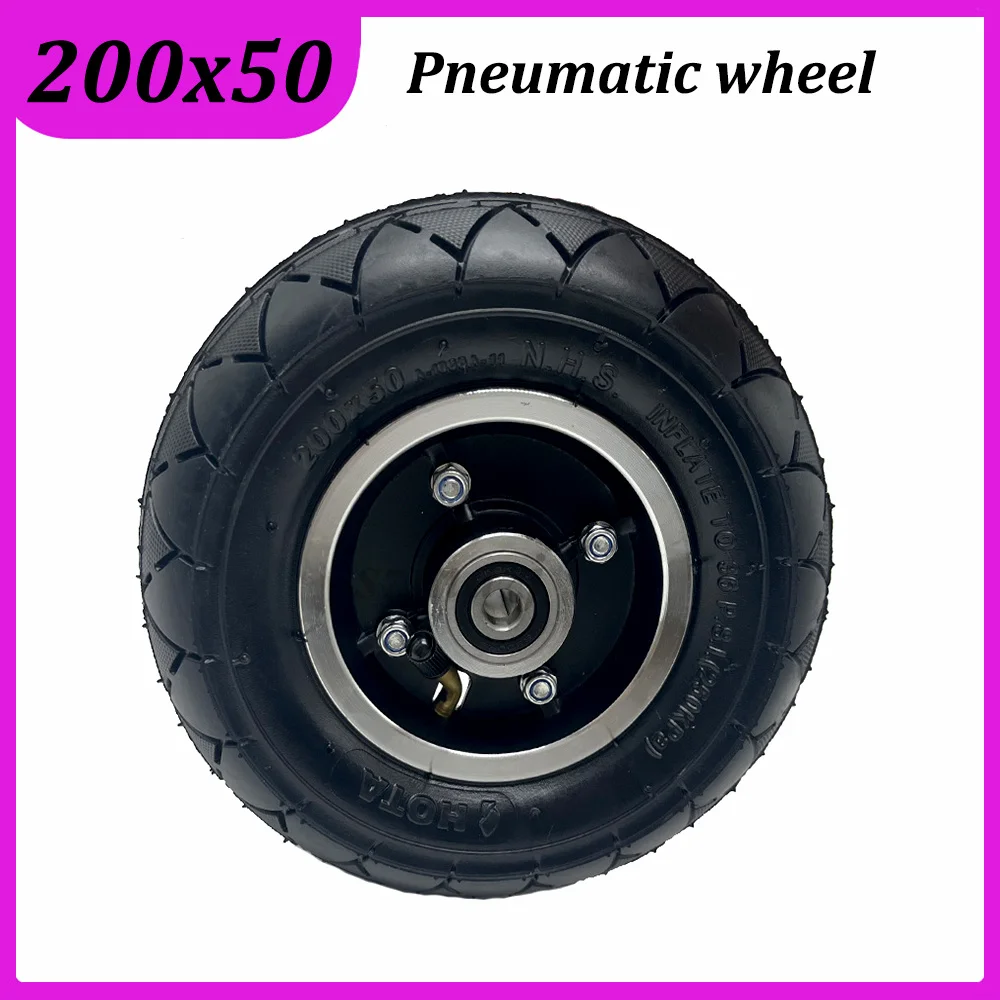 

200x50 Pneumatic Wheel Inner Tube Outer Tire for Little Dolphin Electric Scooter Skateboard 8 Inch Front Wheels Parts