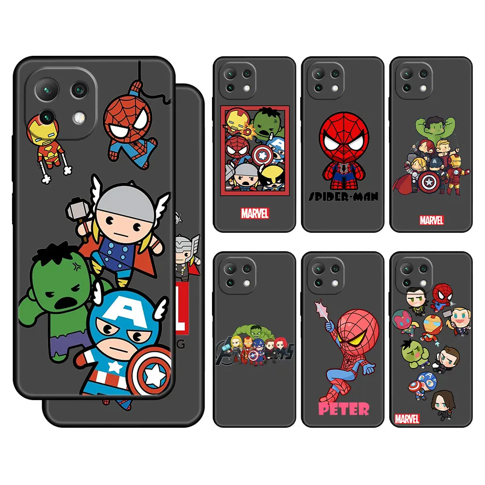 

Phone Soft The Avengers Marvel Hero Shockproof Case Cover for Xiaomi Redmi K40 K50 12X Mi 11 10T 11T Lite Pro 12 Note