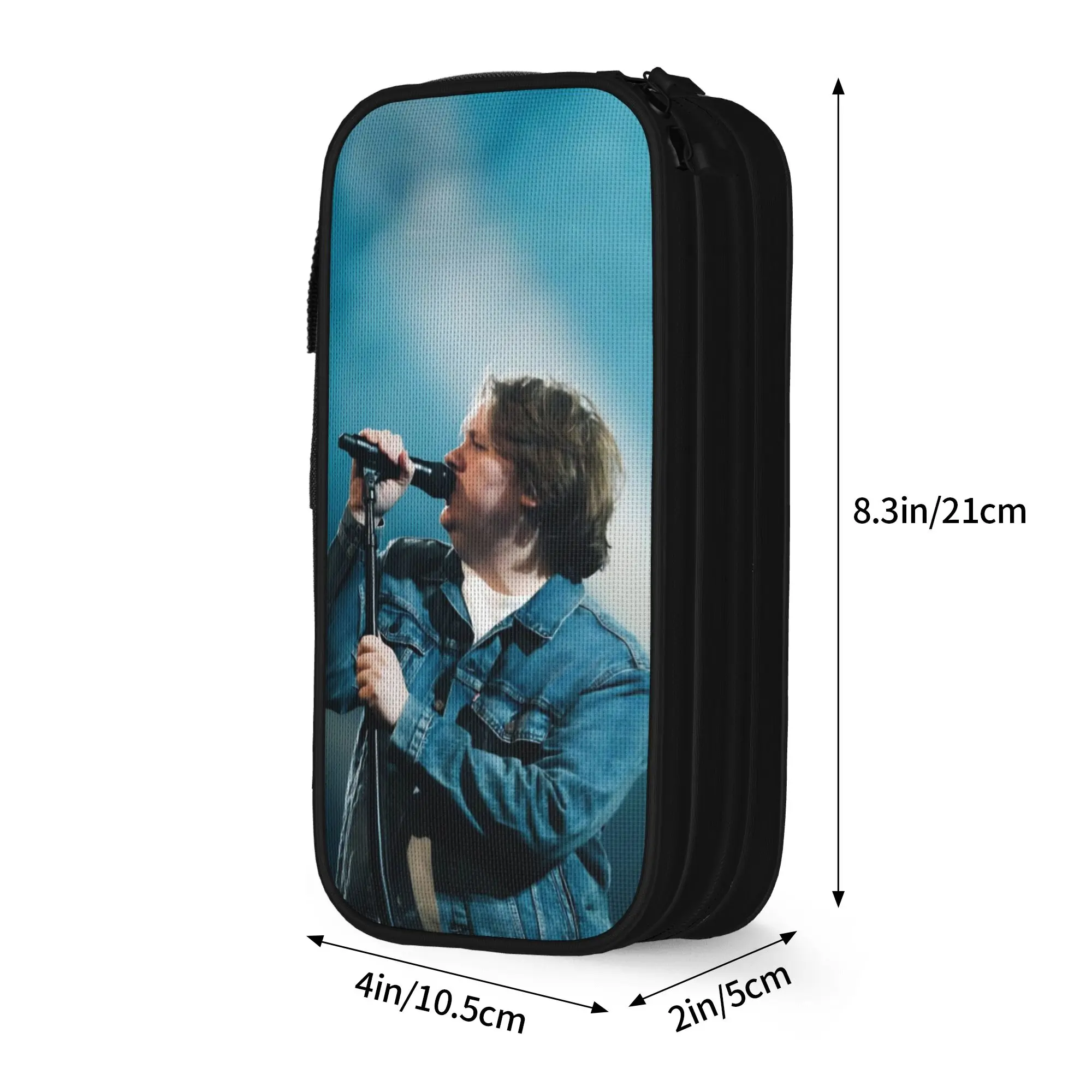 Фото Большой пенал Lewis Capaldi Tour 2026 Merch, двухслойный пенал для карандашей, косметичка для девочек, подарок на день рождения №4