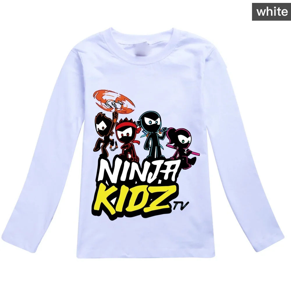 Детские футболки с рисунком ниндзя из аниме Осенняя детская спортивная одежда
