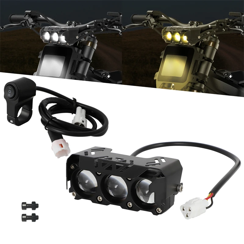 

Комплект светодиодных фар для Surron Sur Ron Sur-Ron Segway X260 X160 S160, переключатель фар Plug N Play