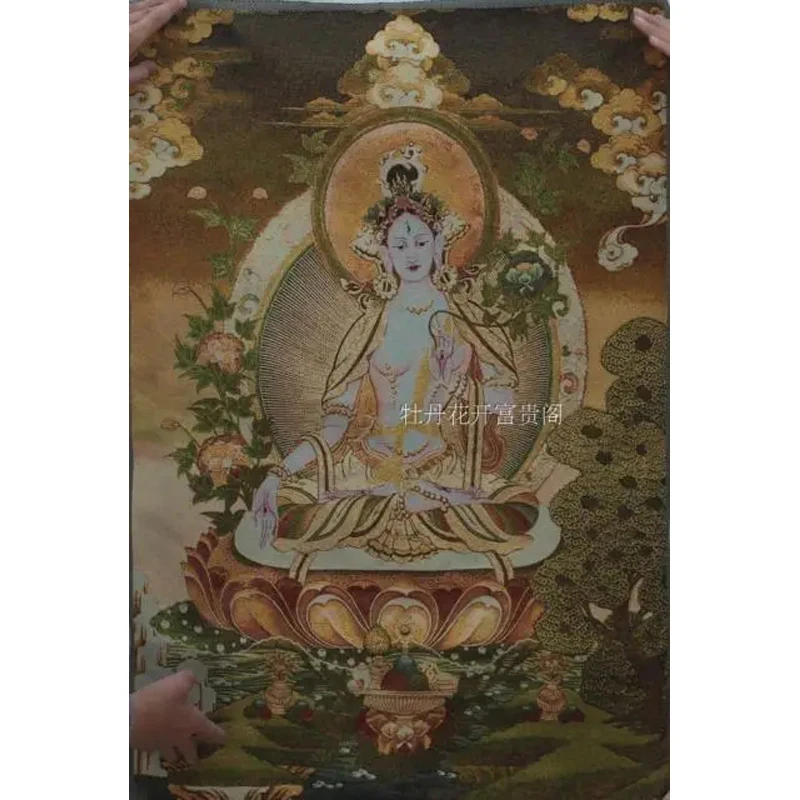 

Chinese collection Thangka embroidery Goddess of mercy diagram