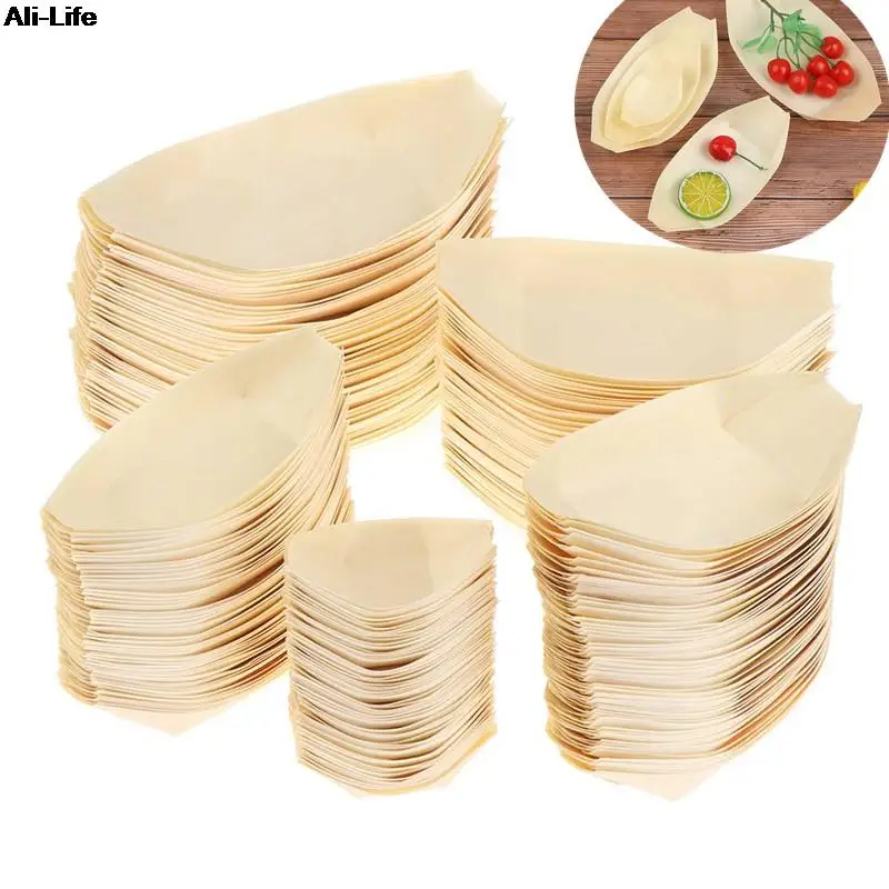 Salad Dessert Pine Cake Boat Snack Bowl Mat Sushi Plate Tray