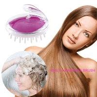 1 pc silicone spa slimming massage brush silicone head body shampoo head massager comb hair washing comb bath brush shower prop