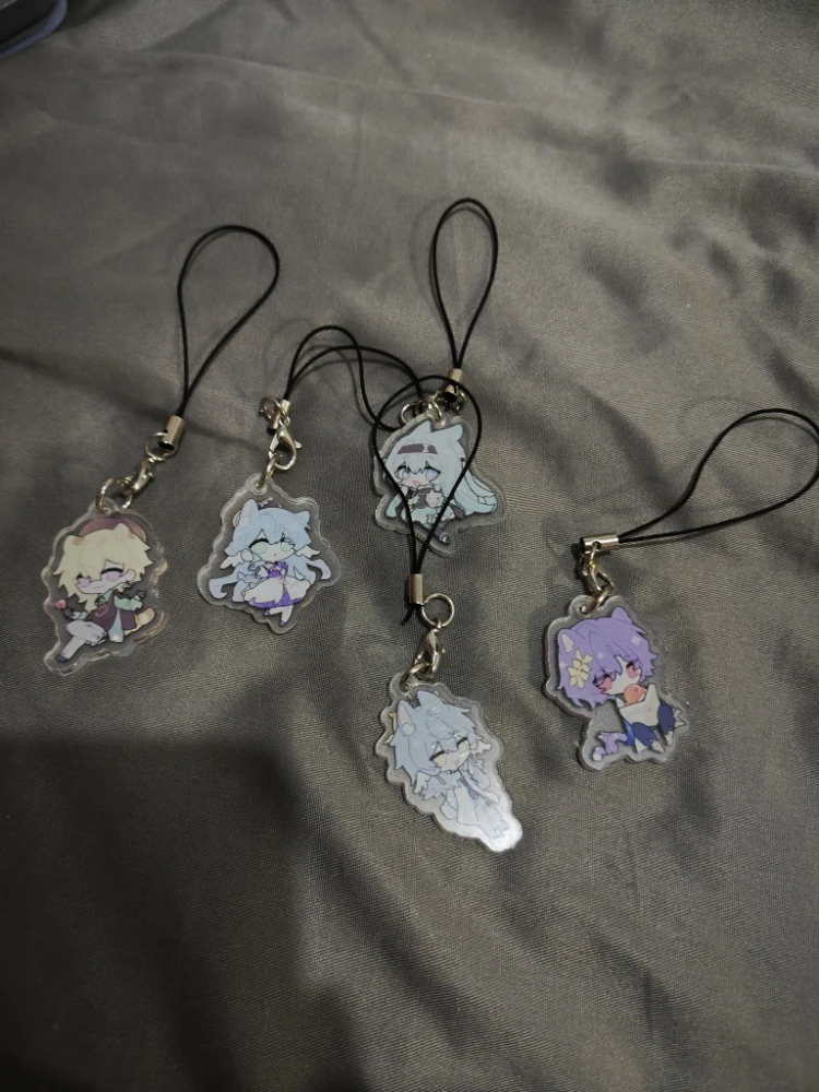 Honkai: акриловые ремешки со звездами и животными для IPhone/Xiaomi/Huawei