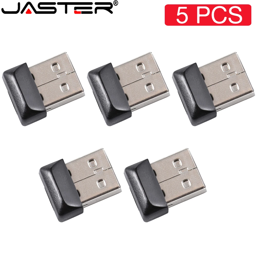 JASTER 5 PCS LOT Mini Metal USB Flash Drive Super tiny Pen Drive Water proof Memory Stick 64GB 32GB 16GB Business Gift Pendrive