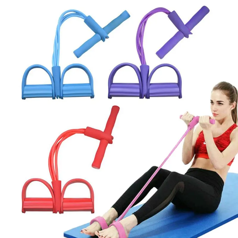 

4 Resistanc Elastic Pull Ropes Exerciser Rower Belly Resistance Band Home Gym Sport Training Elastic Bands for Fitness Equipment