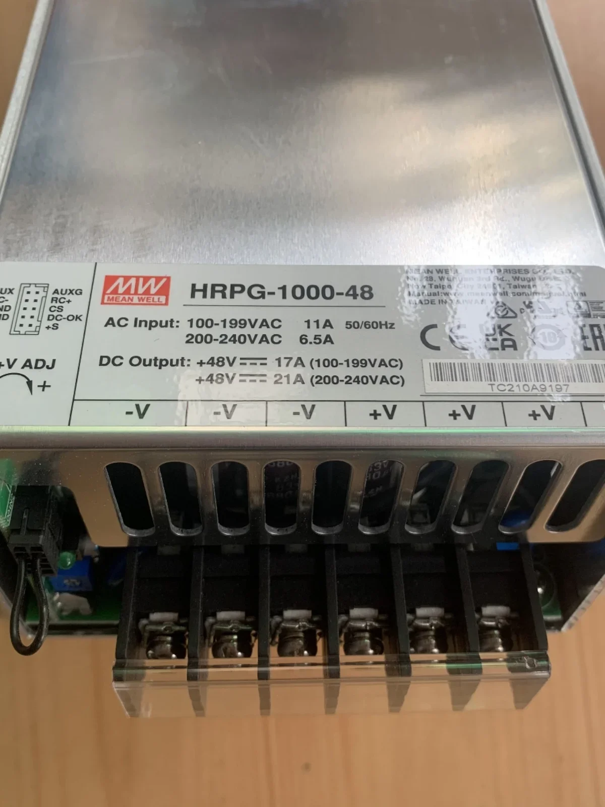 Импульсный источник питания Mingwei 1000 Вт производства Тайвань импульсный 12 В 15 24 48 с