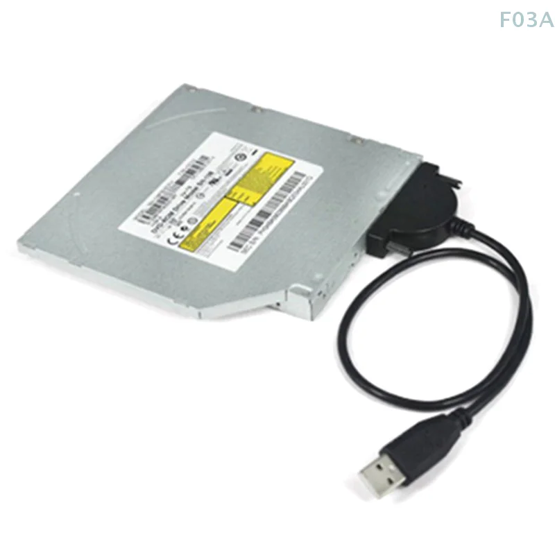 USB 2.0 SATA кабель CDDVD-ROM кабель адаптер оптического драйвера для ПК ноутбука ноутбука (art.: 3920cb254df73) - 3920cb254df73