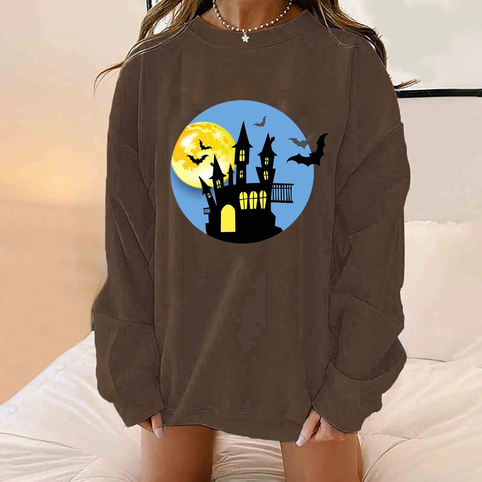 

Fleece Sweatshirt Women Full Zip Womens Hoodless Fit Full Zip Sweatshirt Crewneck Loose Clothes for under 10 Dollars for Women